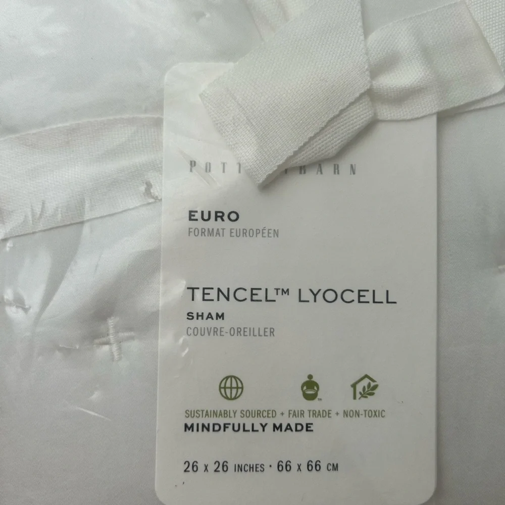 Pottery Barn Tencel Lyocell Quilt Euro Sham